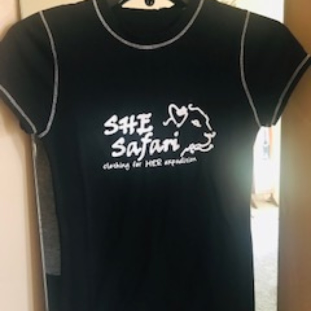 SHE Safari Black Short Sleeve T-Shirt